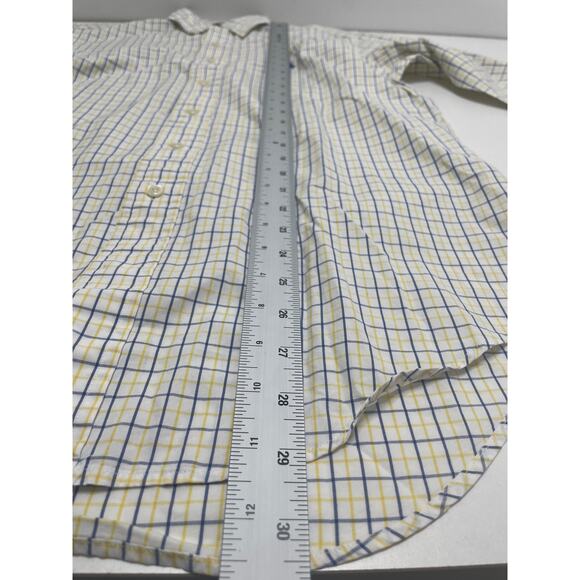 Ralph Lauren Men's Button Down Up Plaid Long Sleeve Polo 14.5 32 33 Office Pony - Picture 8 of 14